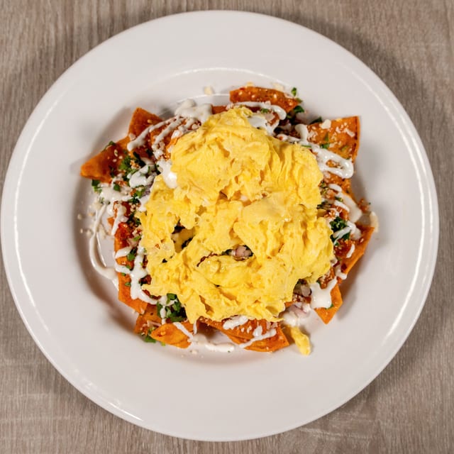 Chilaquiles - Green Sauce.