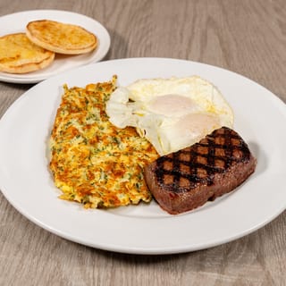 Angus Rib-eye Steak & Eggs