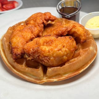 Chicken Strips & Waffle Plate