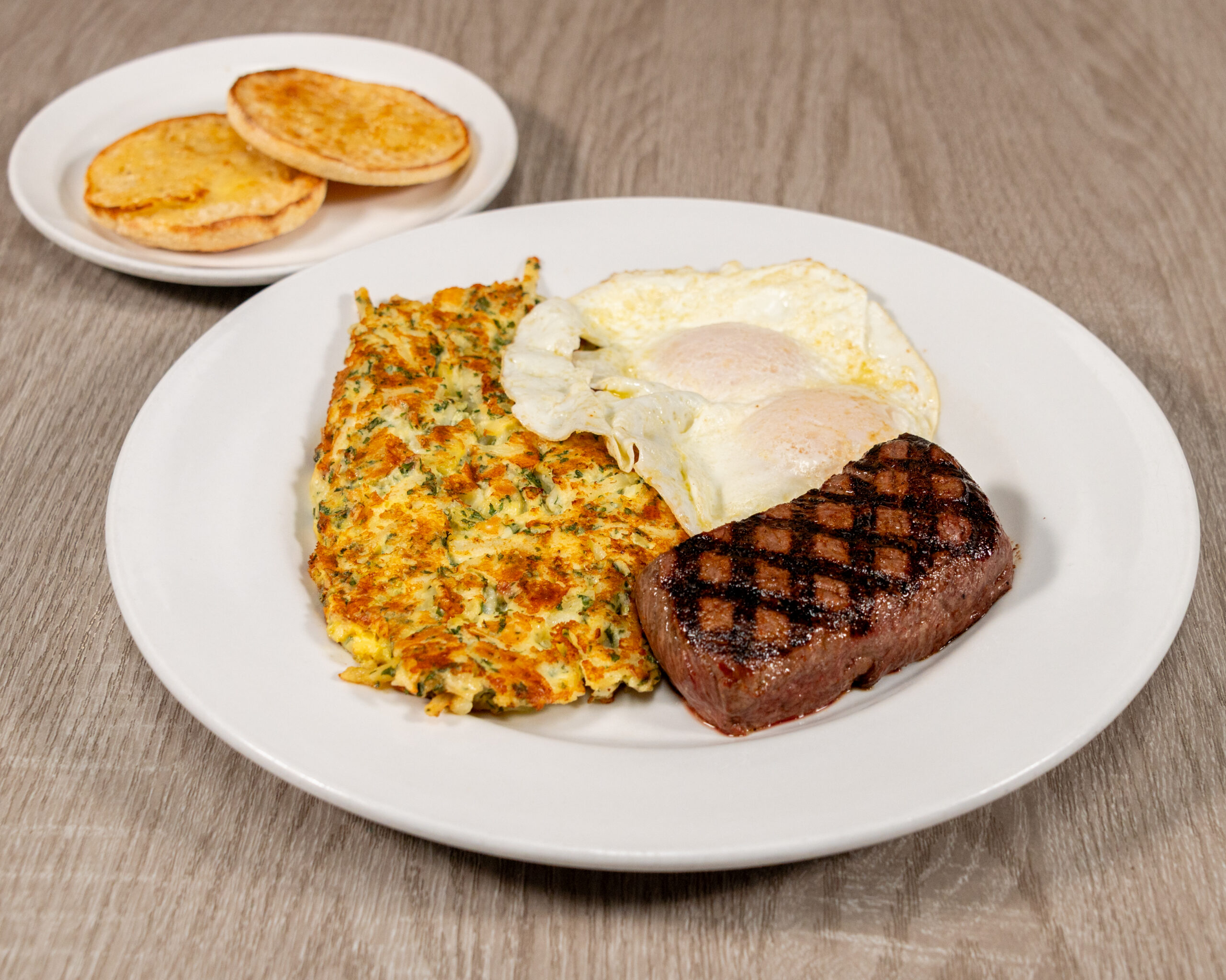 Angus Sirloin Steak & Eggs