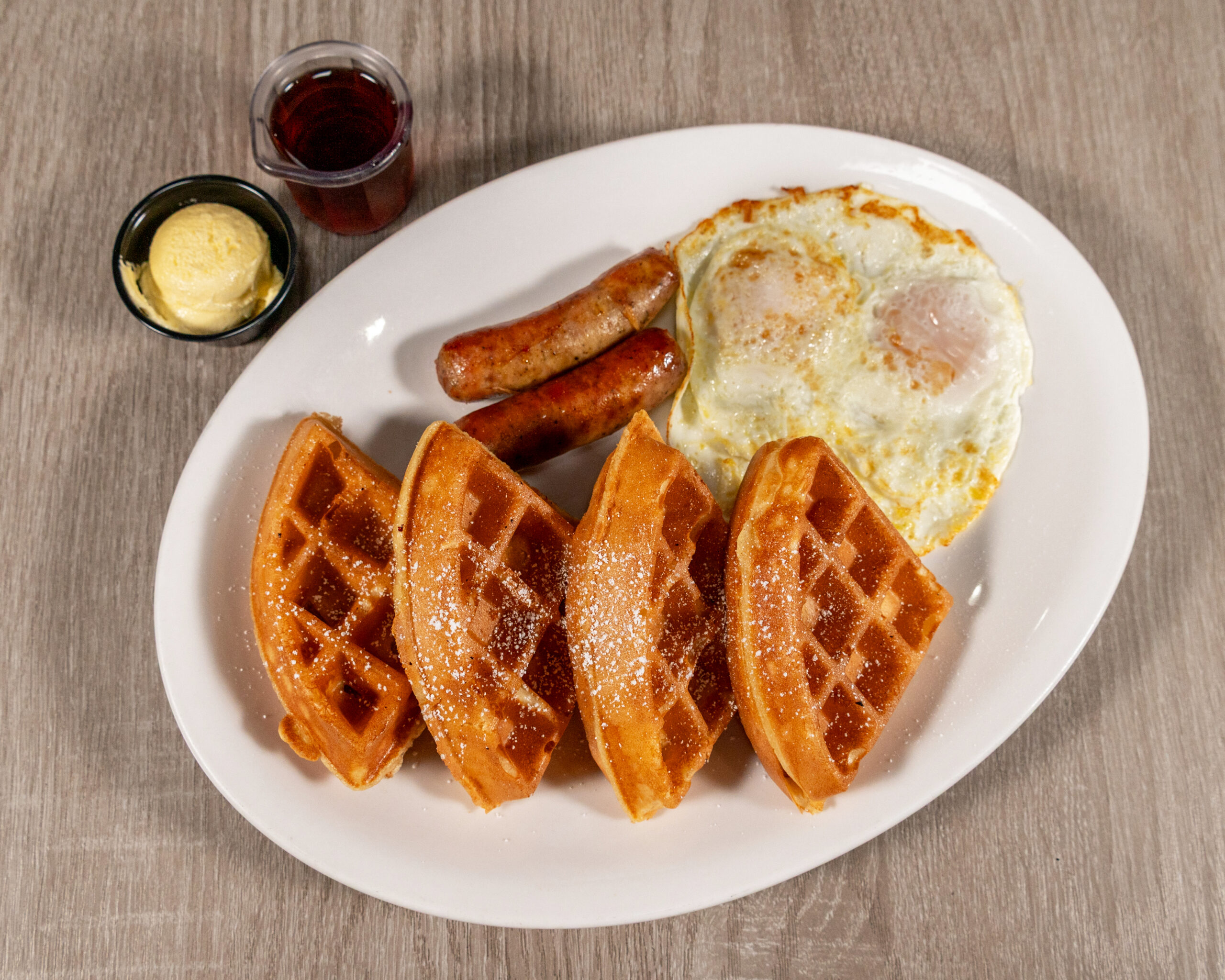 Waffle combo at Jimmy's